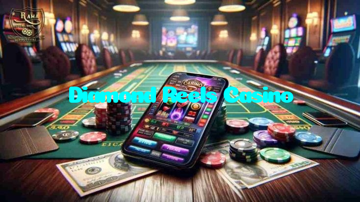 Diamond Reels Casino casino presented on mobile device in Pakistan with slots and live games